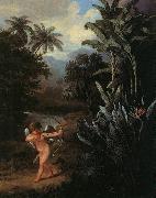 Philip Reinagle Cupid Inspiring the Plants with Love oil on canvas